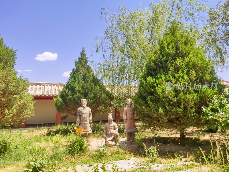 晴朗的夏日，敦煌阳关景区