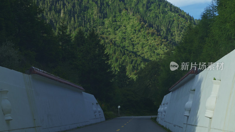 青藏高原西藏303省道沿途风景