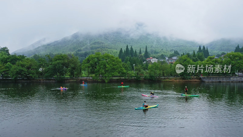 湖州莫干山劳岭水库皮划艇