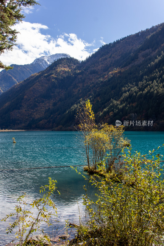 九寨沟秋色，老虎海湖光山色