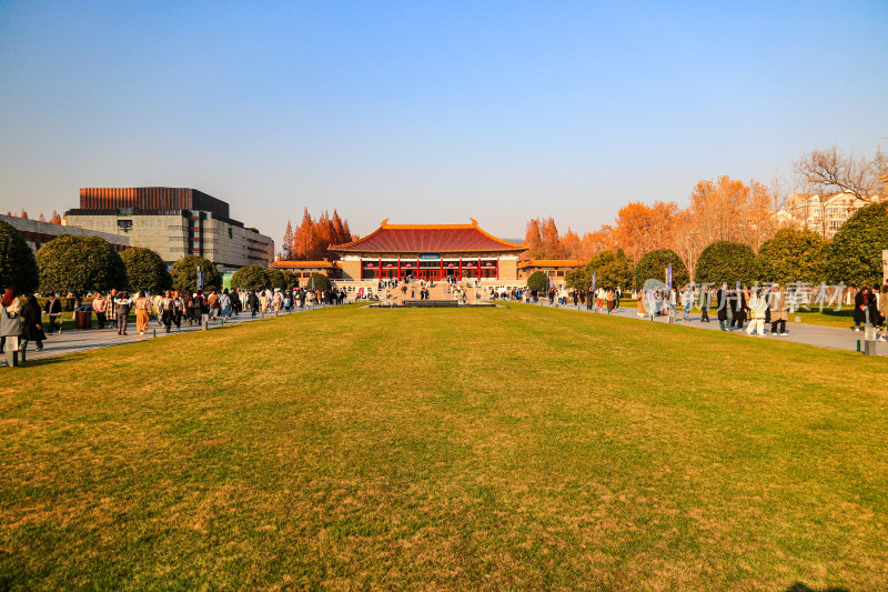 南京博物院正门建筑风貌