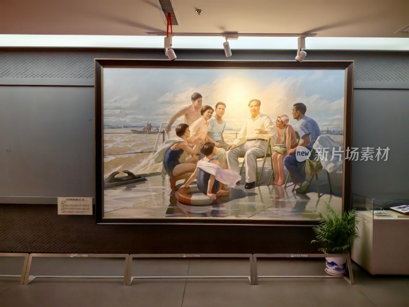 武汉横渡长江博物馆内部展厅