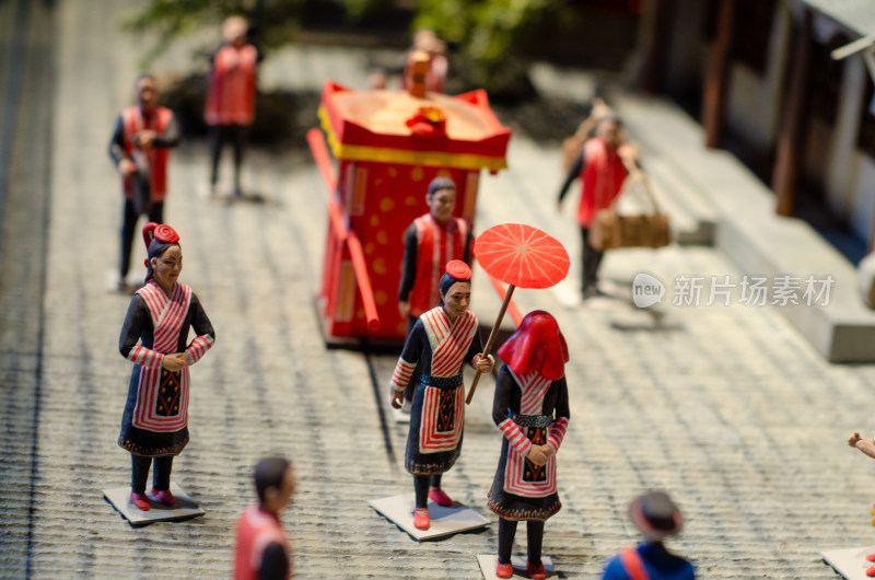 中国传统，福建的畲族传统婚礼场景
