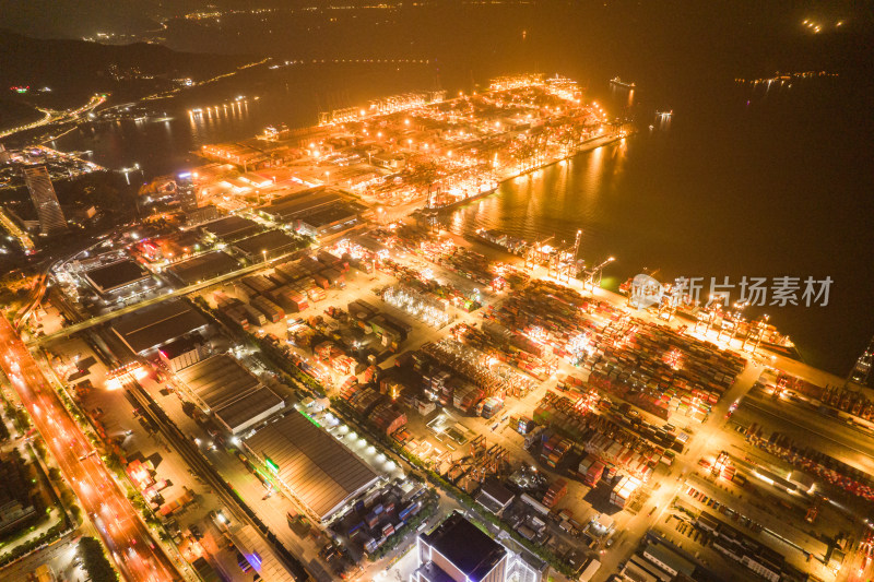 深圳盐田港夜景