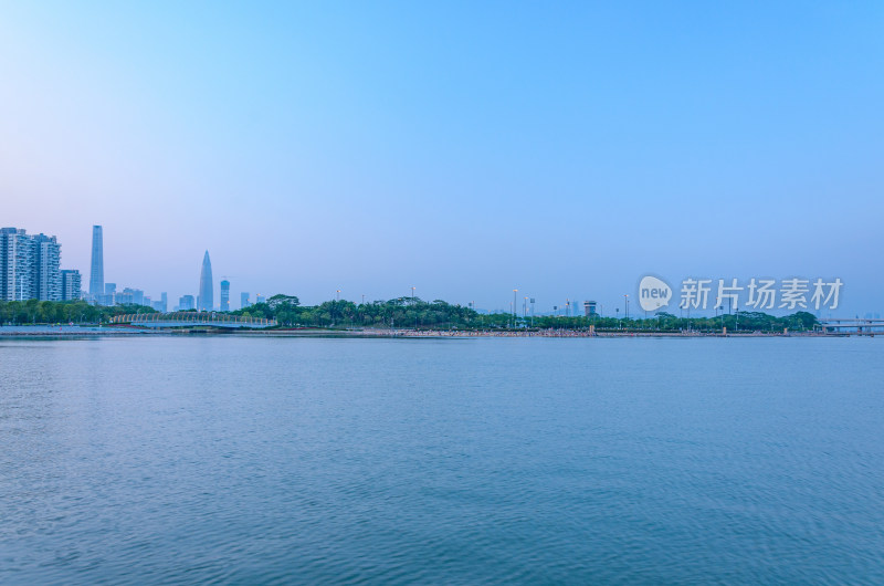 深圳湾公园海岸海景风光