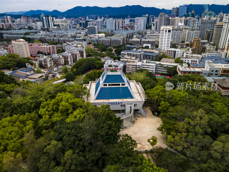 福建福州于山景区航拍