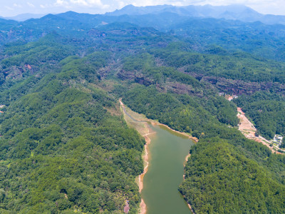 福建三明大金湖5A景区航拍图