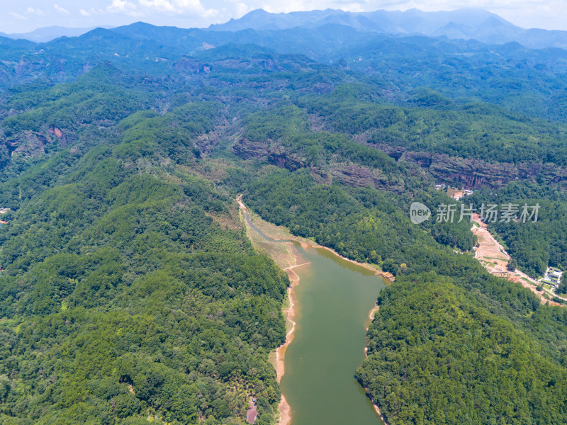 福建三明大金湖5A景区航拍图