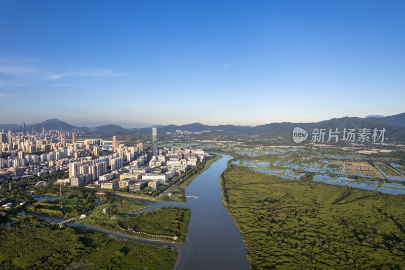 深圳河两岸风光