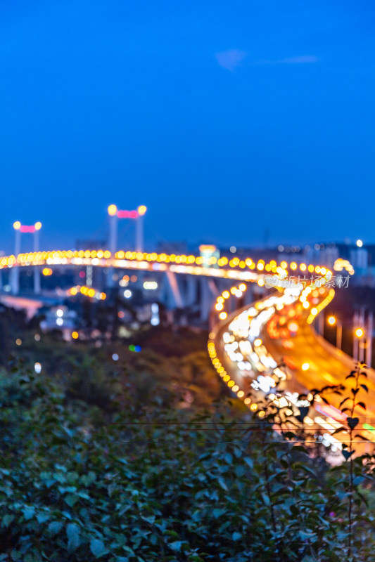 福建厦门公路夜景延时