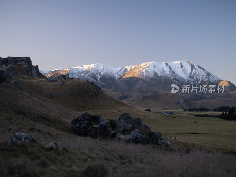 新西兰Castle Hill 城堡山岩石