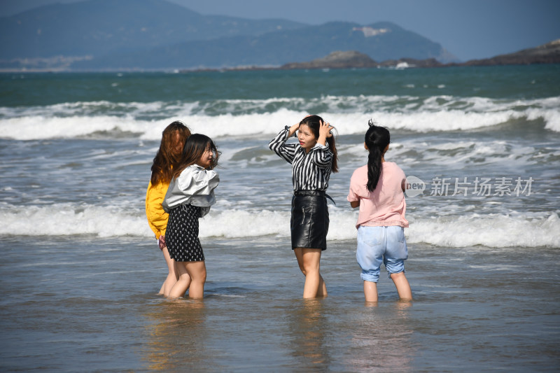 平潭海边漫步场景