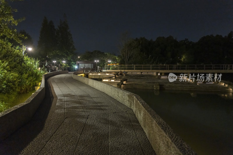 浙江嘉兴乌镇西栅夜景