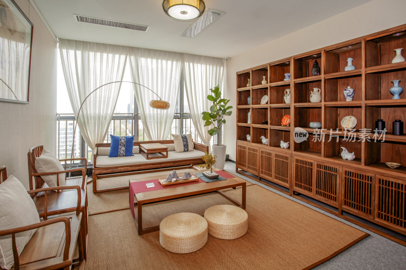 中式风格客厅室内场景