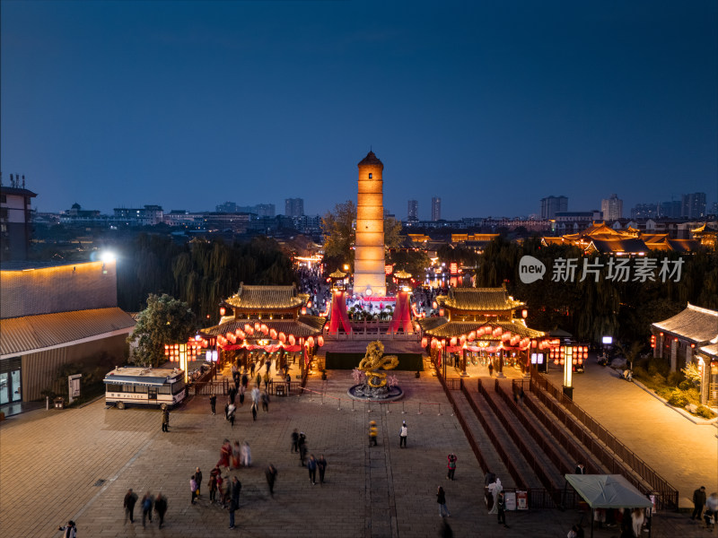 洛阳洛邑古城夜景