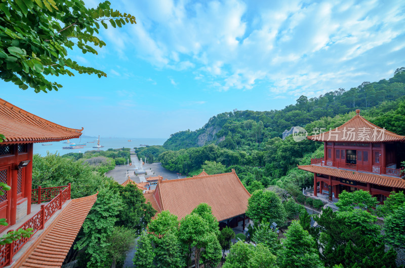 广州南沙天后宫旅游景区中式传统古建筑