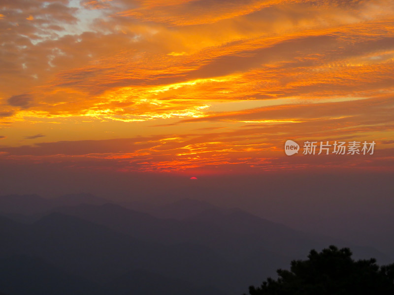 中国安徽黄山旅游风光