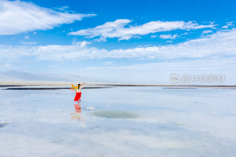 茶卡盐湖景区自然风光