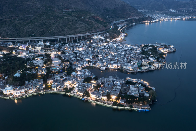 中国云南大理双廊夜景