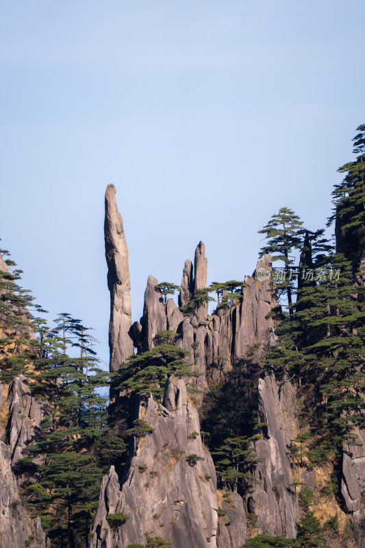 安徽黄山风景区自然风光