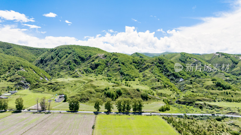 G248国道四川甘孜道孚县八美的风景