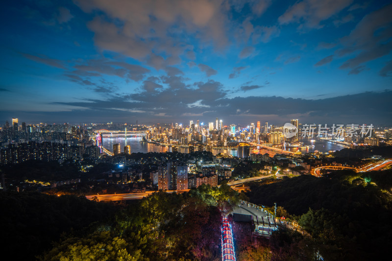 重庆城市天际线夜景