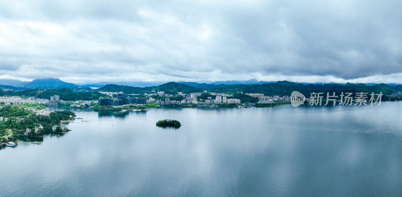 航拍浙江千岛湖风光