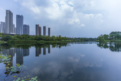 武汉青山区戴家湖公园风景