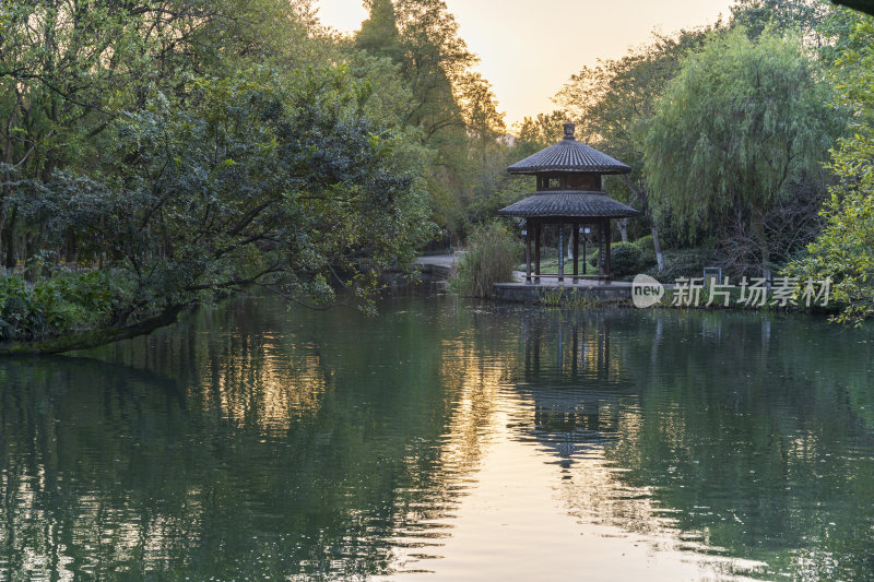 杭州西湖茅家埠江南水乡风景