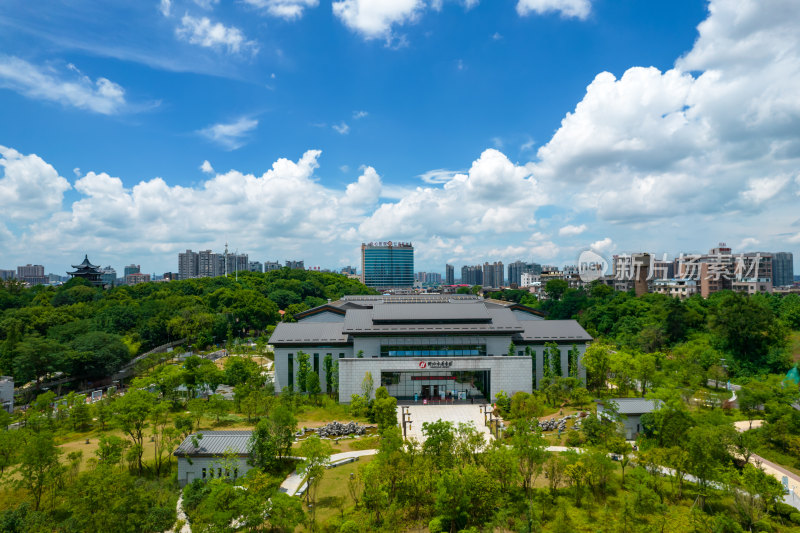 航拍衡阳图书馆新馆