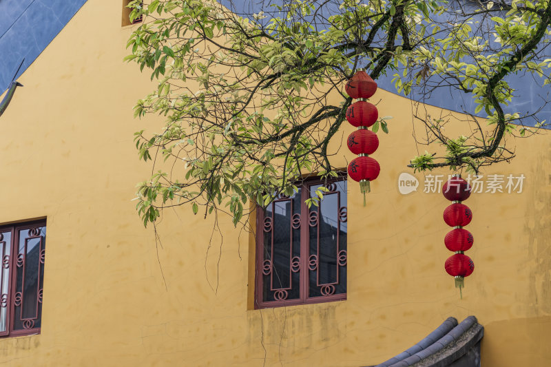 杭州西湖三天竺法镜寺古建筑风景