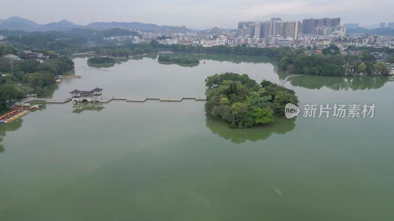 广东惠州西湖景区航拍