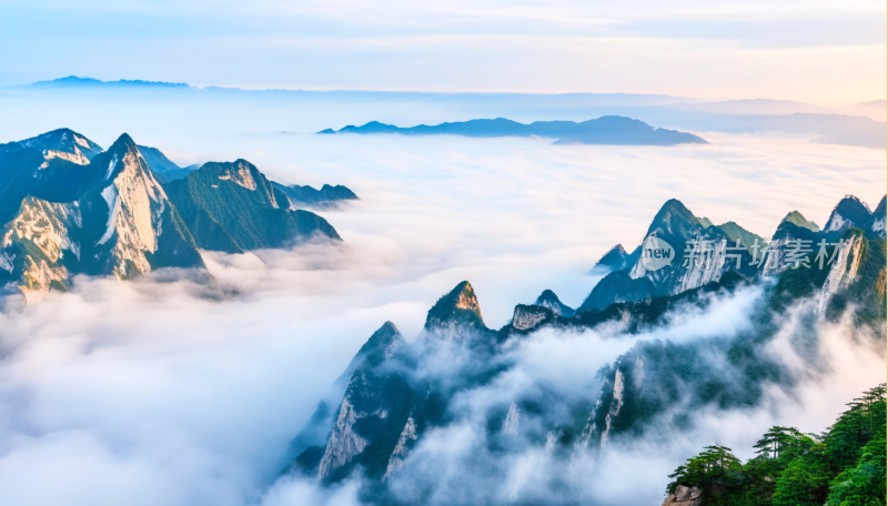 陕西华山美景