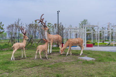 武汉洪山江滩公园风景