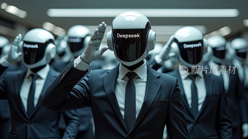 Deepseek机器人敬礼