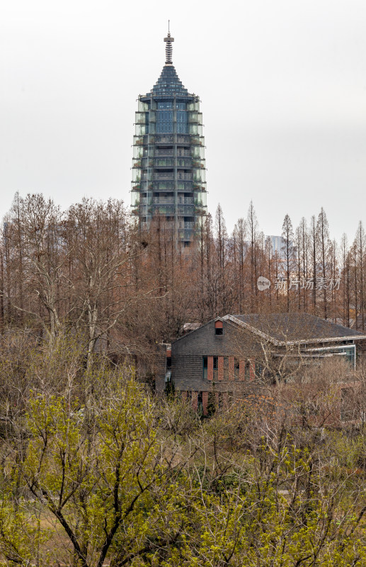 南京明城墙看大报恩寺塔