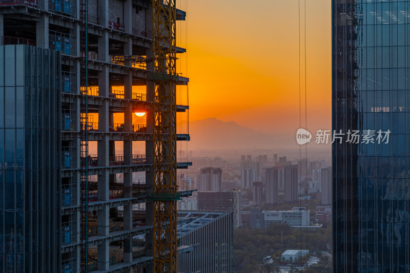 建设中的北京丽泽商务区