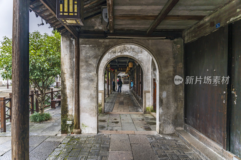 浙江湖州南浔古镇江南水乡风景