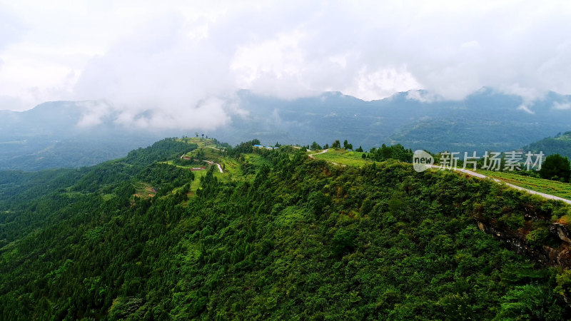 中国山脉田园风光