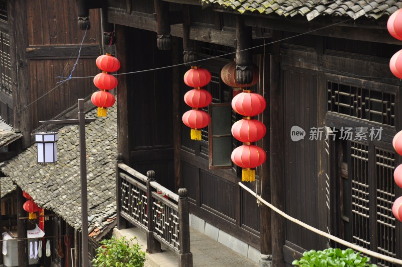 风景名胜  古城街道 湘西边城