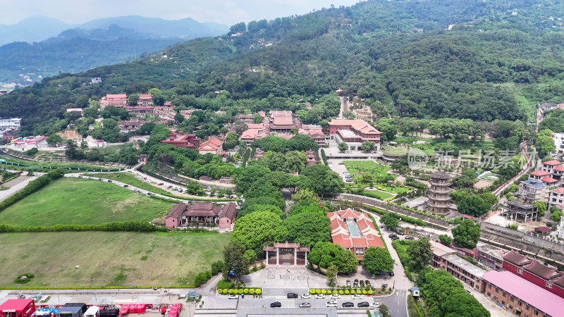 莆田南山广化寺4A景区航拍图