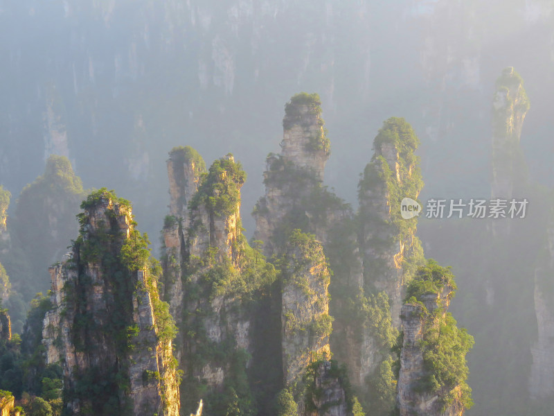 中国湖南张家界国家森林公园旅游风光