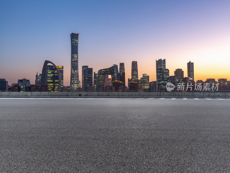 北京城市公路夜景