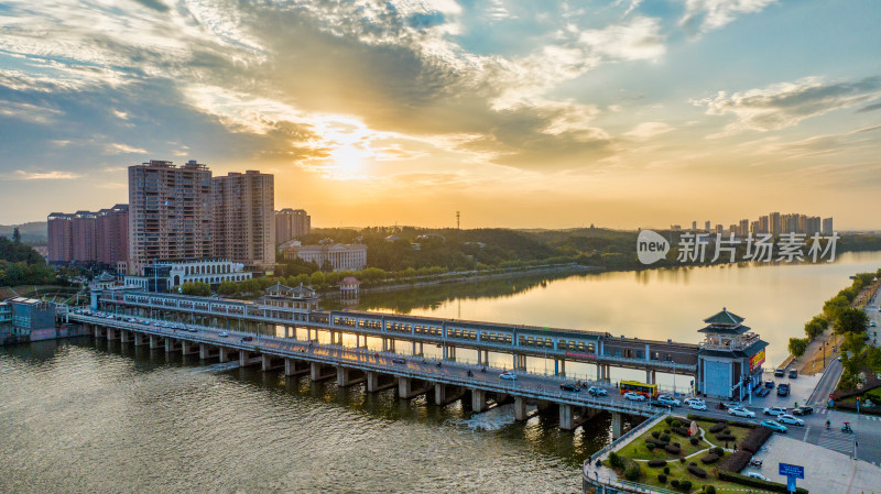 湖北省随州市涢水河府河上的舜井大桥