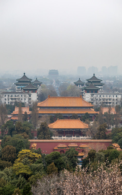 北京景山公园寿皇殿建筑