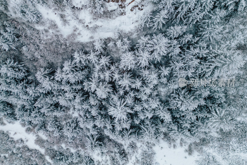 西北张掖马蹄寺雪景