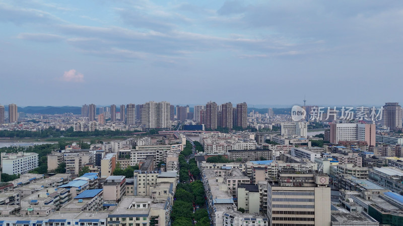 四川德阳大景德阳城市风光航拍摄影图