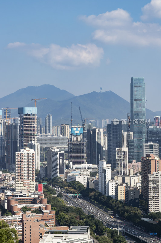 笔架山看深圳市区