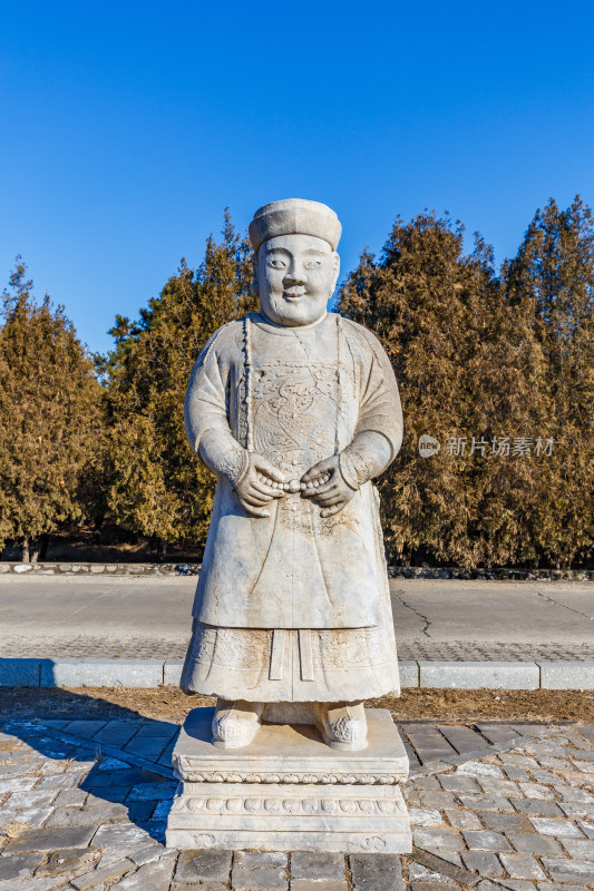 河北唐山市遵化清东陵石像生文臣