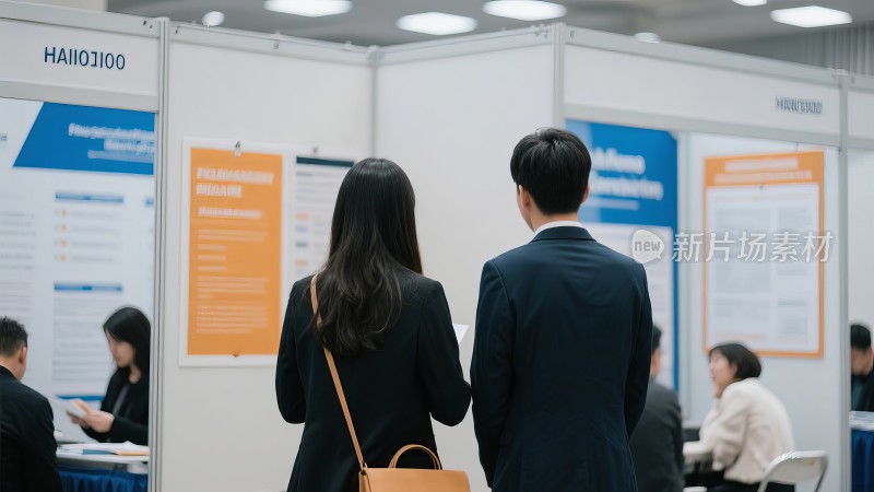 校园招聘会，毕业季学生职场入职就业求职